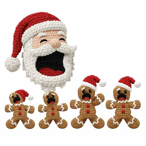 Faux Yarn Christmas DTF Transfer129