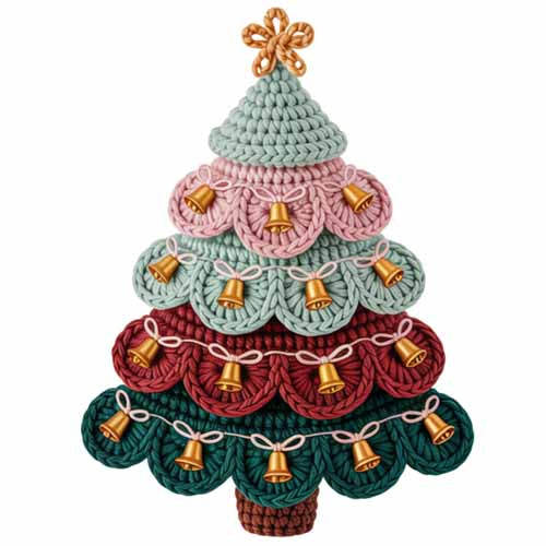 Faux Yarn Christmas DTF Transfer13