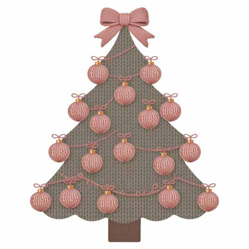 Faux Yarn Christmas DTF Transfer174