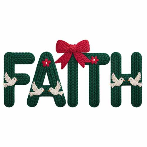 Faux Yarn Christmas DTF Transfer183