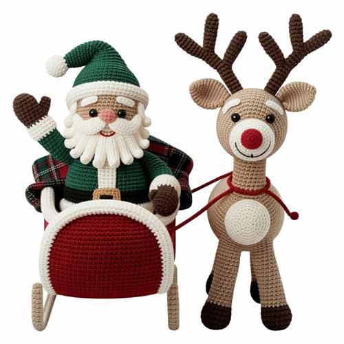 Faux Yarn Christmas DTF Transfer193
