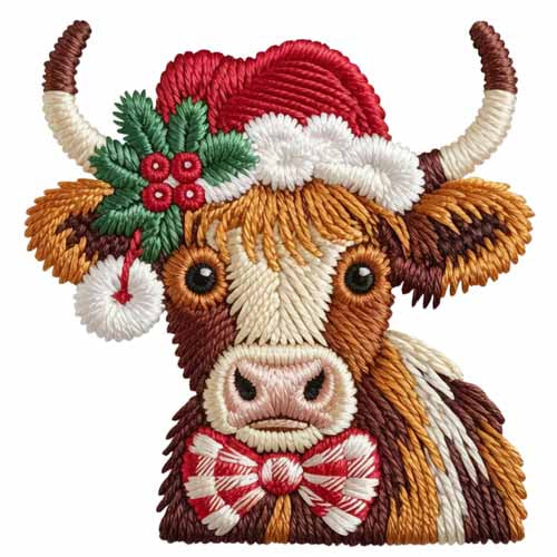 Faux Yarn Christmas DTF Transfer194