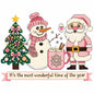 Faux Yarn Christmas DTF Transfer206