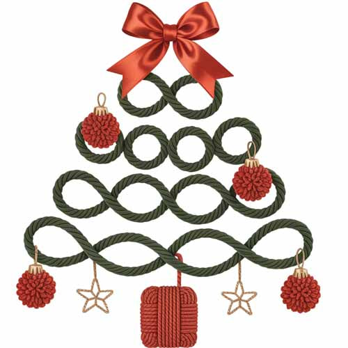 Faux Yarn Christmas DTF Transfer208
