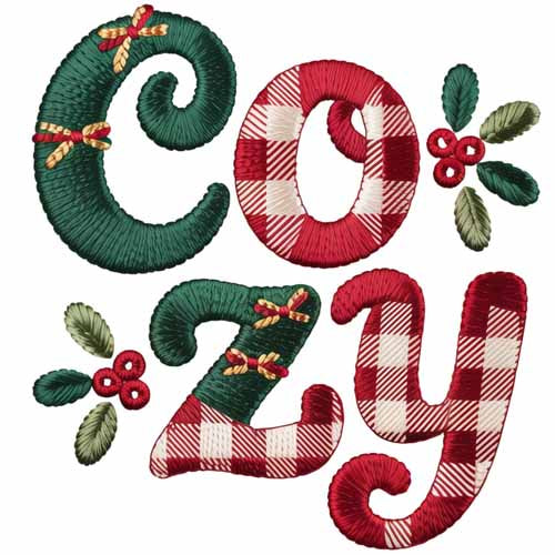 Faux Yarn Christmas DTF Transfer222