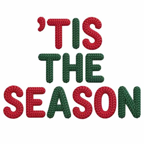 Faux Yarn Christmas DTF Transfer223