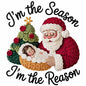 Faux Yarn Christmas DTF Transfer237