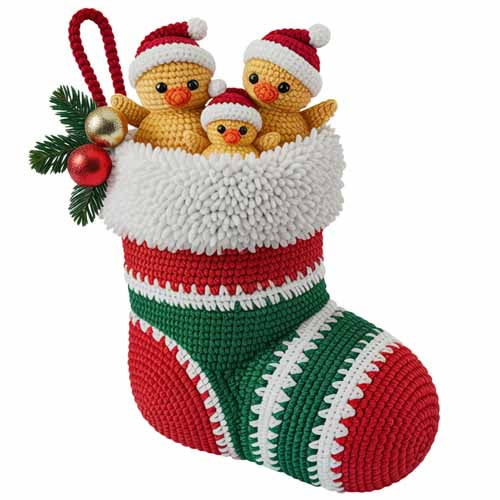 Faux Yarn Christmas DTF Transfer239