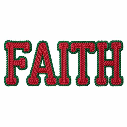 Faux Yarn Christmas DTF Transfer240