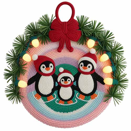 Faux Yarn Christmas DTF Transfer242