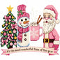 Faux Yarn Christmas DTF Transfer258