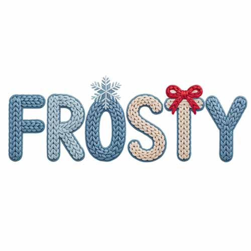 Faux Yarn Christmas DTF Transfer261