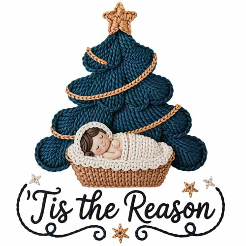 Faux Yarn Christmas DTF Transfer267