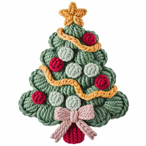 Faux Yarn Christmas DTF Transfer29