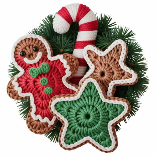 Faux Yarn Christmas DTF Transfer328