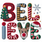 Faux Yarn Christmas DTF Transfer334