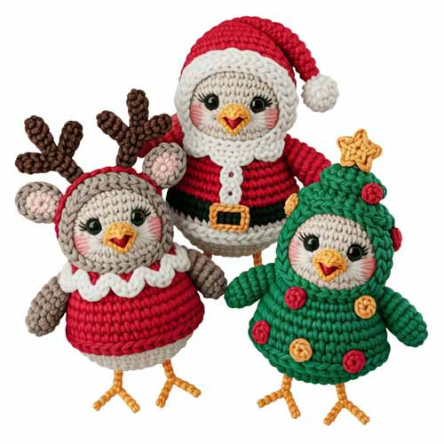 Faux Yarn Christmas DTF Transfer353