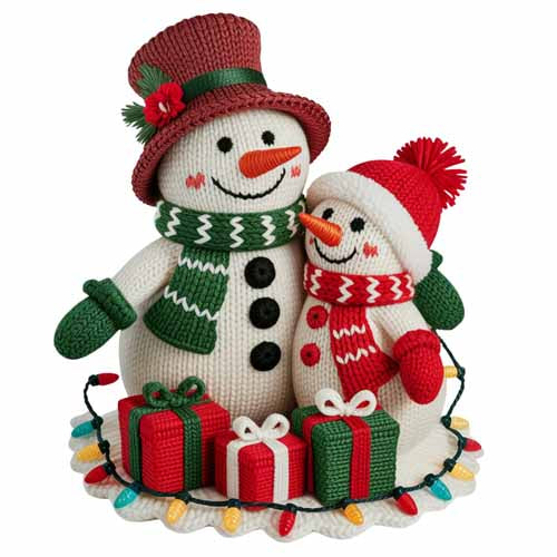 Faux Yarn Christmas DTF Transfer381