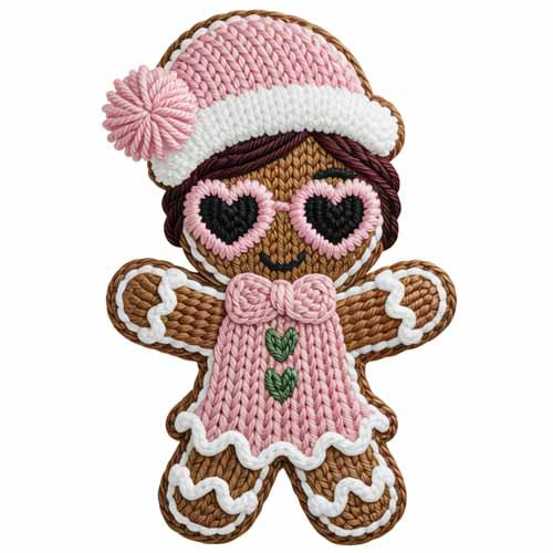 Faux Yarn Christmas DTF Transfer399