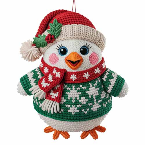 Faux Yarn Christmas DTF Transfer406