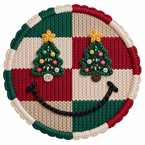 Faux Yarn Christmas DTF Transfer449