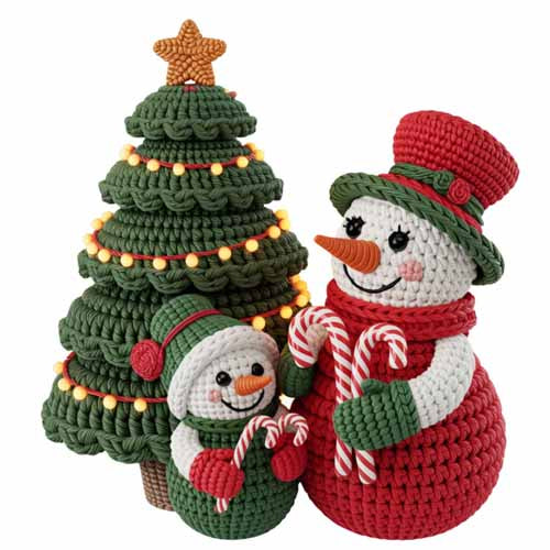 Faux Yarn Christmas DTF Transfer475