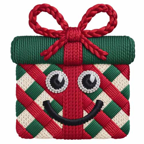 Faux Yarn Christmas DTF Transfer487