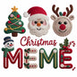 Faux Yarn Christmas DTF Transfer499