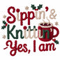 Faux Yarn Christmas DTF Transfer502