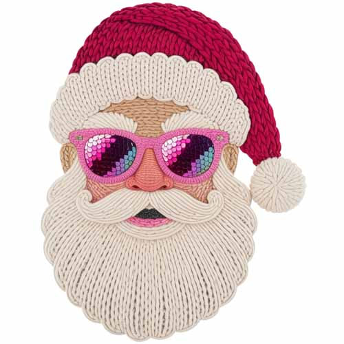 Faux Yarn Christmas DTF Transfer524