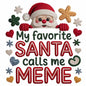 Faux Yarn Christmas DTF Transfer543
