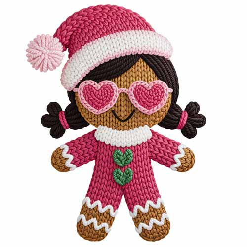 Faux Yarn Christmas DTF Transfer553