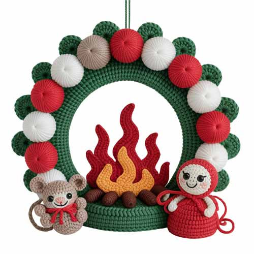 Faux Yarn Christmas DTF Transfer572