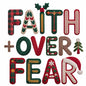 Faux Yarn Christmas DTF Transfer602