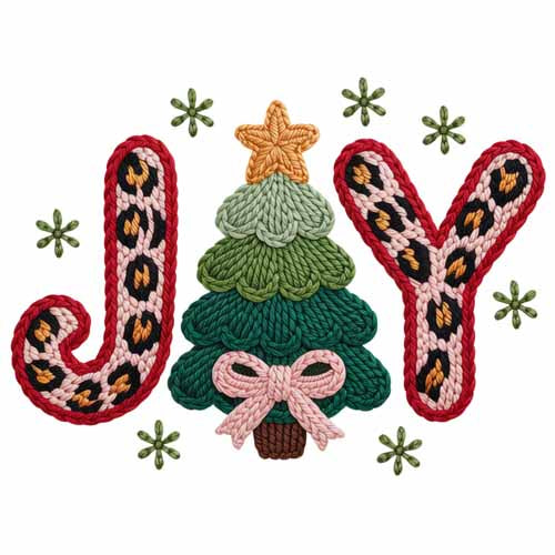 Faux Yarn Christmas DTF Transfer66
