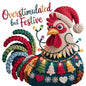 Faux Yarn Christmas DTF Transfer666