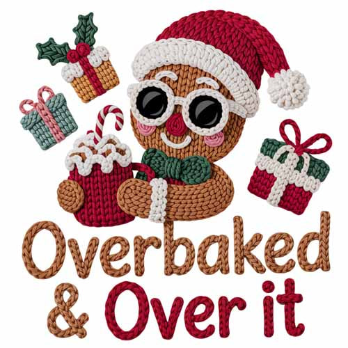 Faux Yarn Christmas DTF Transfer681