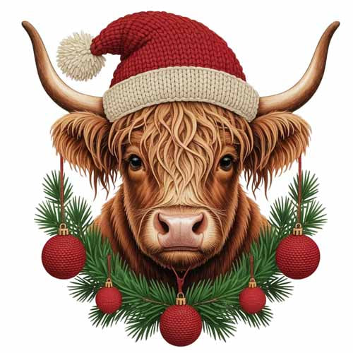 Faux Yarn Christmas DTF Transfer69