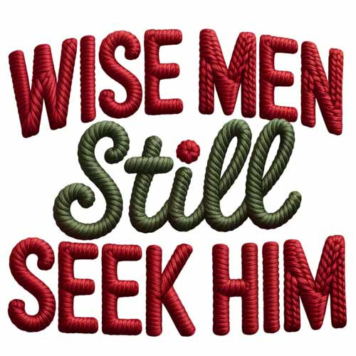 Faux Yarn Christmas DTF Transfer692