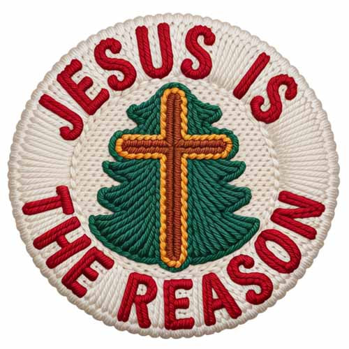 Faux Yarn Christmas DTF Transfer696