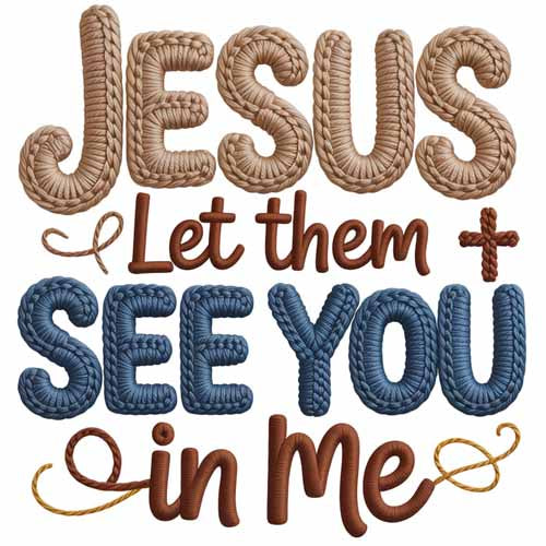 Faux Yarn Christmas DTF Transfer700