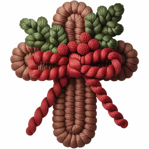 Faux Yarn Christmas DTF Transfer712