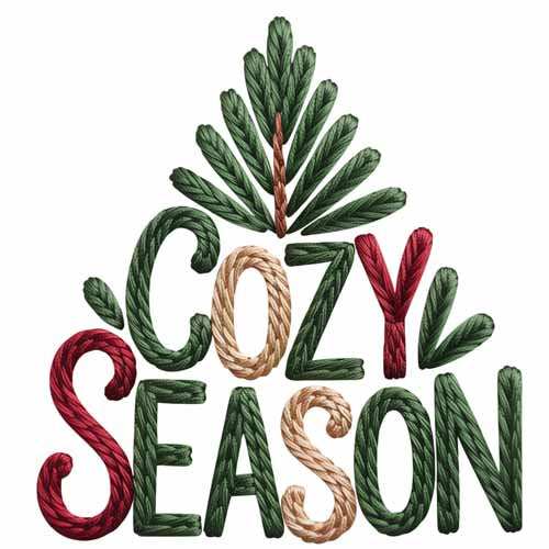 Faux Yarn Christmas DTF Transfer72