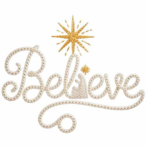 Faux Yarn Christmas DTF Transfer752