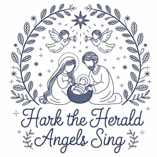 Faux Yarn Christmas DTF Transfer756