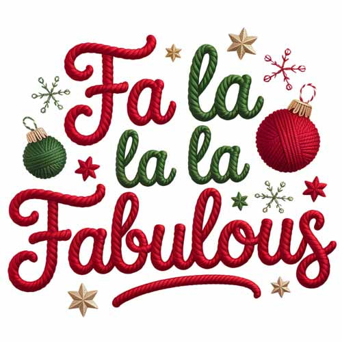 Faux Yarn Christmas DTF Transfer76