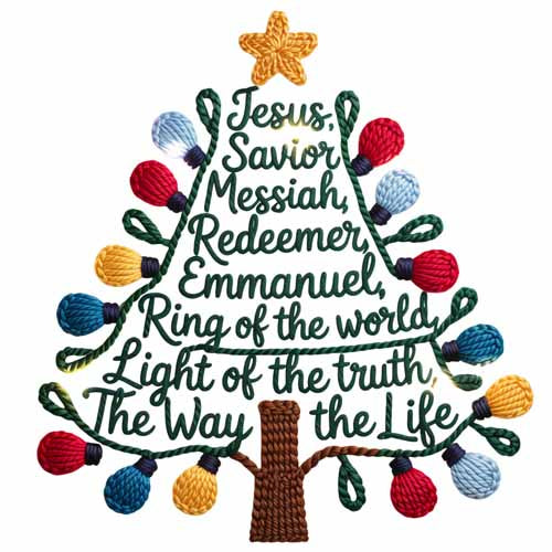 Faux Yarn Christmas DTF Transfer766