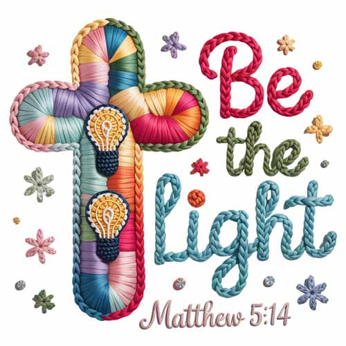 Faux Yarn Christmas DTF Transfer788