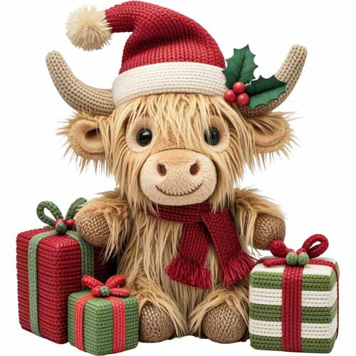 Faux Yarn Christmas DTF Transfer80