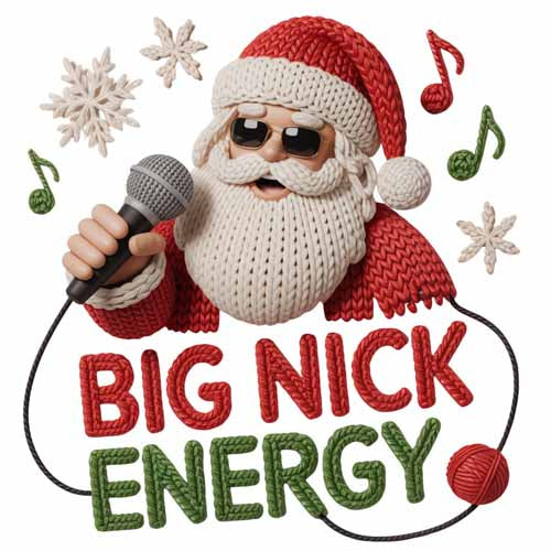 Faux Yarn Christmas DTF Transfer802